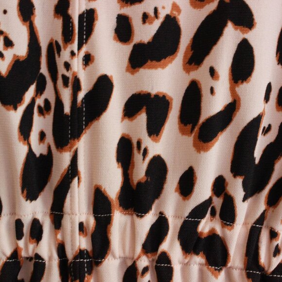 MARC CAIN Animal Print Dress In Beige Knee-Length Stretch - Picture 14 of 14